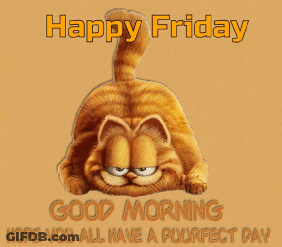 Happy Garfield Good Friday Morning GIF