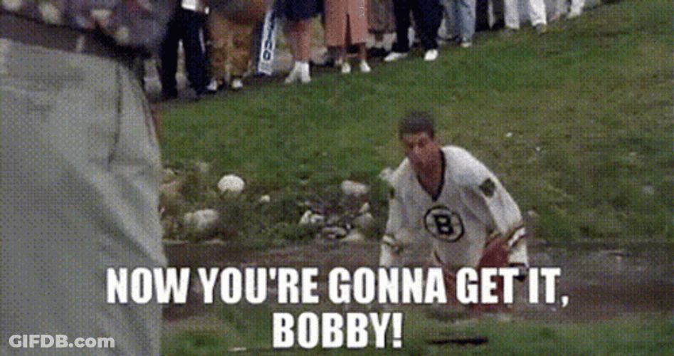 Happy Gilmore Bob Barker Now You're Gonna Get It GIF