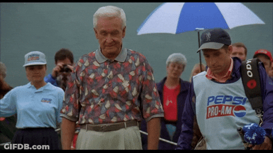 Happy Gilmore Bob Barker One Hand With Gloves Hands Down GIF