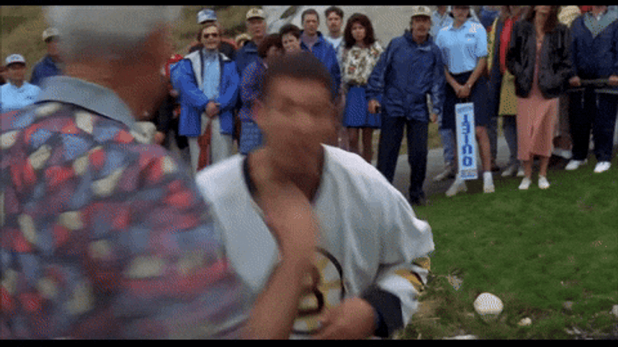 Happy Gilmore Bob Barker Punch Adam Sandler GIF