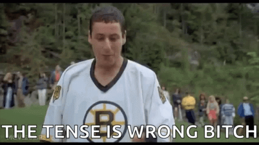 Happy Gilmore Bob Barker The Tense Is Wrong GIF