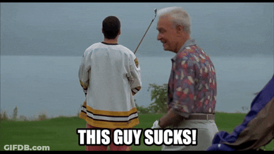 Happy Gilmore Bob Barker This Guy Sucks GIF