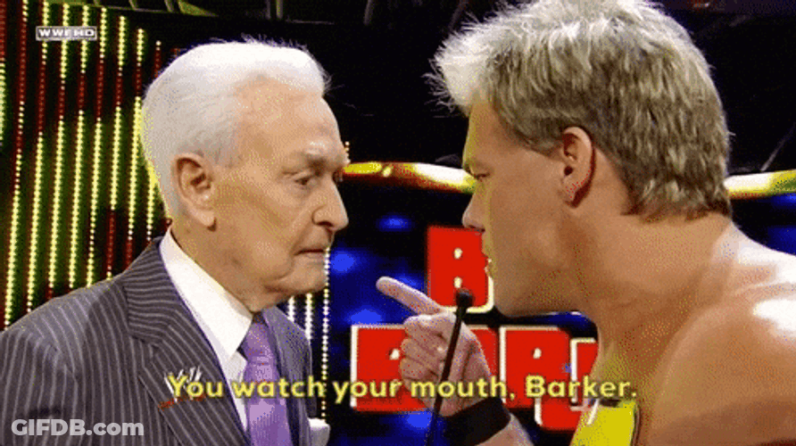 Happy Gilmore Bob Barker Watch Your Mouth GIF