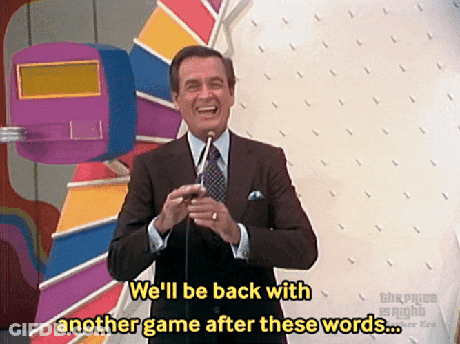 Happy Gilmore Bob Barker We'll Be Back With Another Game GIF