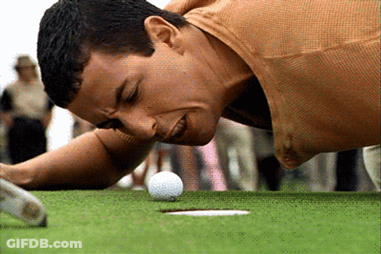 Happy Gilmore Golf Ball Annoyed GIF