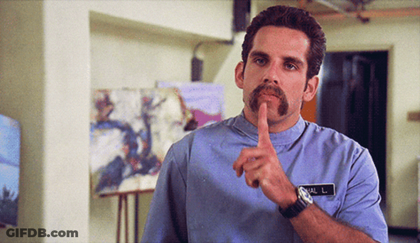 Happy Gilmore Hal L Keep Quiet GIF