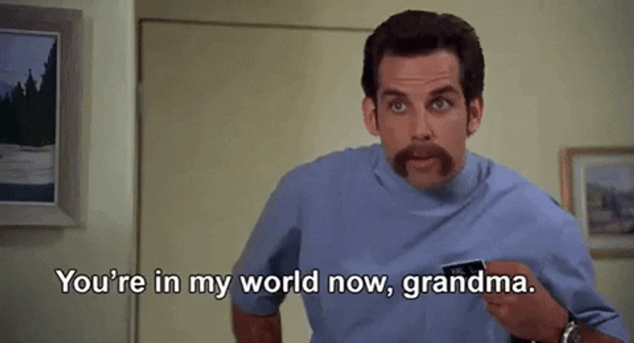 Happy Gilmore Hal L You're In My World Grandma GIF