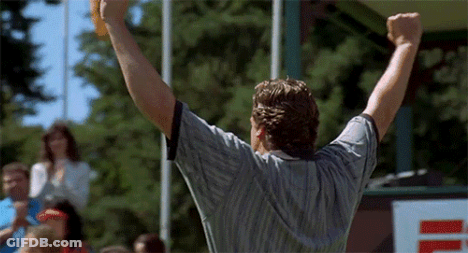 Happy Gilmore Shooter McGavin Fist Pump Yes GIF