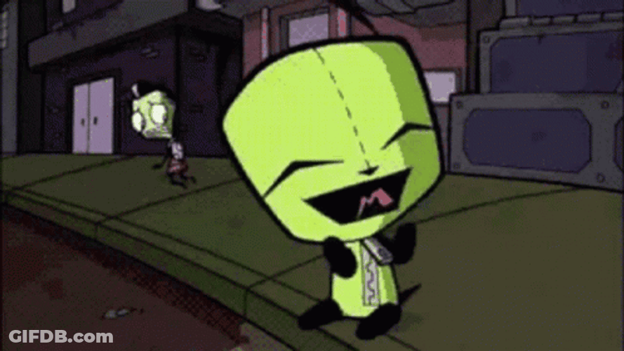 Happy Gir Invader Zim GIF