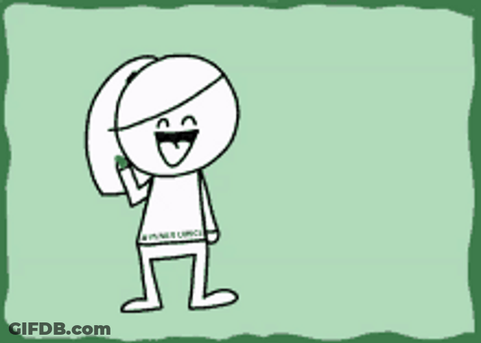 Happy Girl And Check Mark GIF