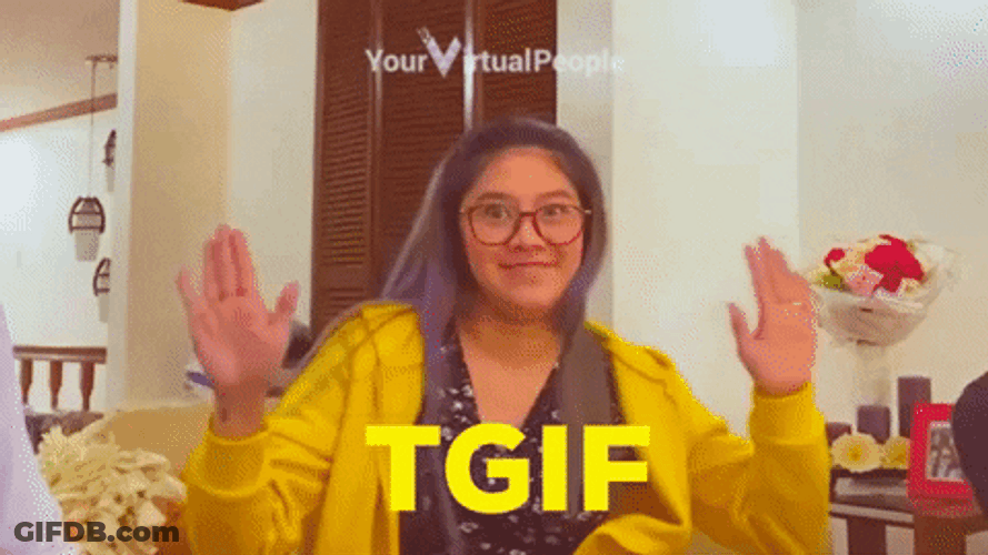 Happy Girl Dancing Thank God Its Friday Meme GIF