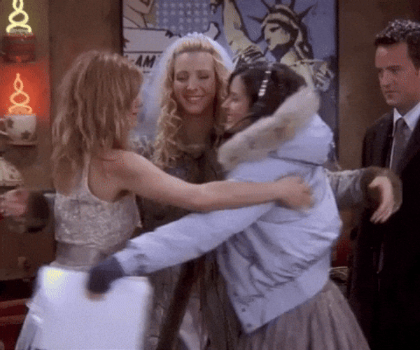 Happy Girlfriends Day Happy Friends Tight Hug GIF