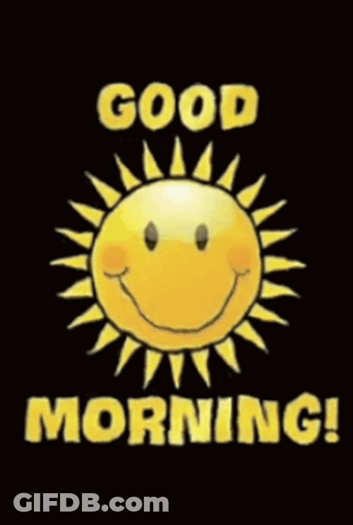 Happy Good Morning Bouncing Sun GIF