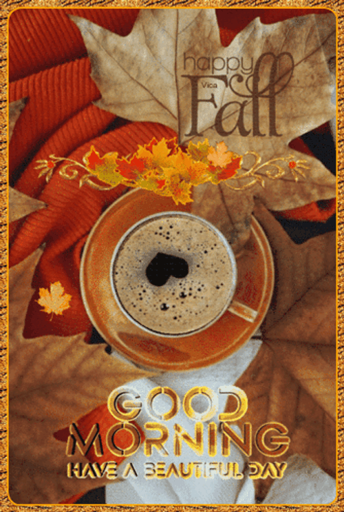 Happy Good Morning Orange Aesthetic GIF