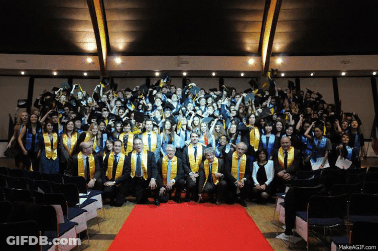 Happy Graduation Hat Throw GIF
