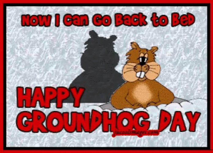 Happy Groundhog Day Mobile Artwork GIF