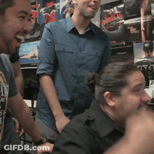 Happy Guys Team High Five GIF