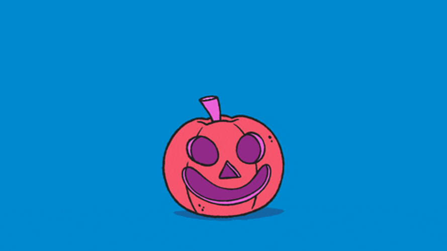 Happy Halloween Cat Chasing Mouse GIF