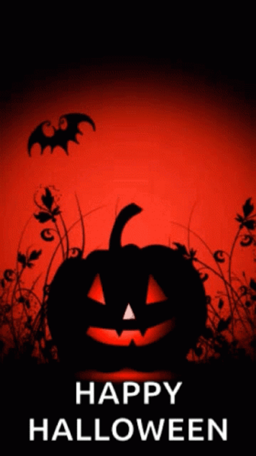 Happy Halloween Jack O'Lantern Motion Graphic GIF