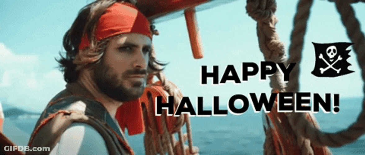 Happy Halloween Jolly Roger GIF