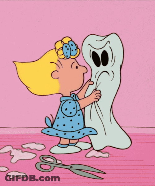 Happy Halloween Mummy And Haunted House GIF