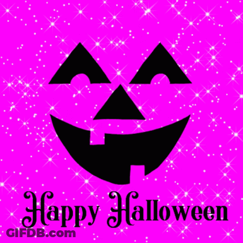 Happy Halloween Smiling Pumpkin GIF