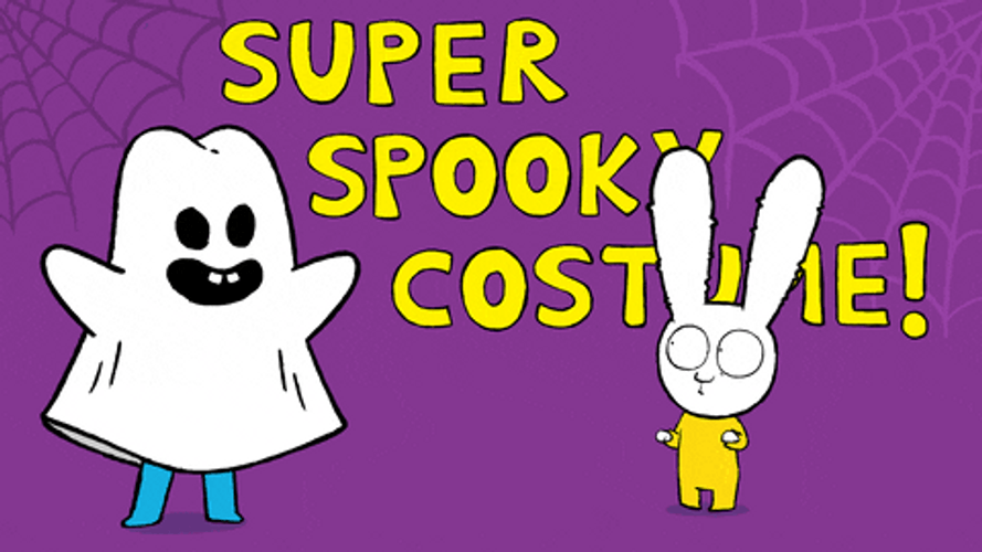 Happy Halloween Super Spooky Costume GIF