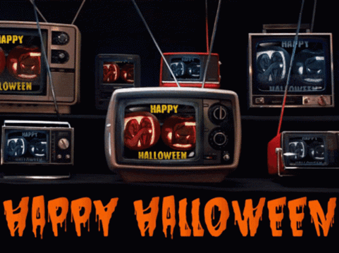 Happy Halloween Television GIF