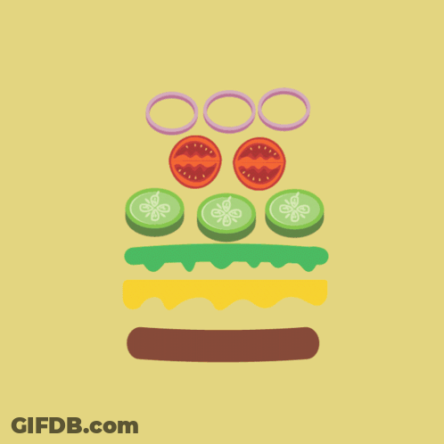 Happy Hamburger Day Illustration GIF