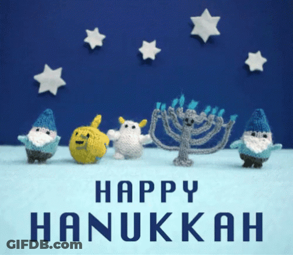 Happy Hanukkah Cute Toys Dancing GIF