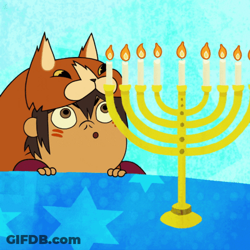 Happy Hanukkah Home For The Holidays GIF