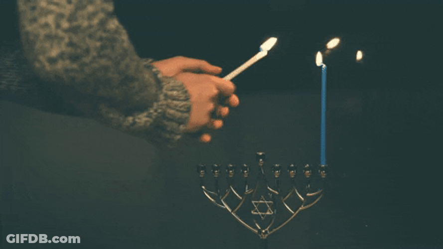 Happy Hanukkah Jewish Festival Of Lights GIF