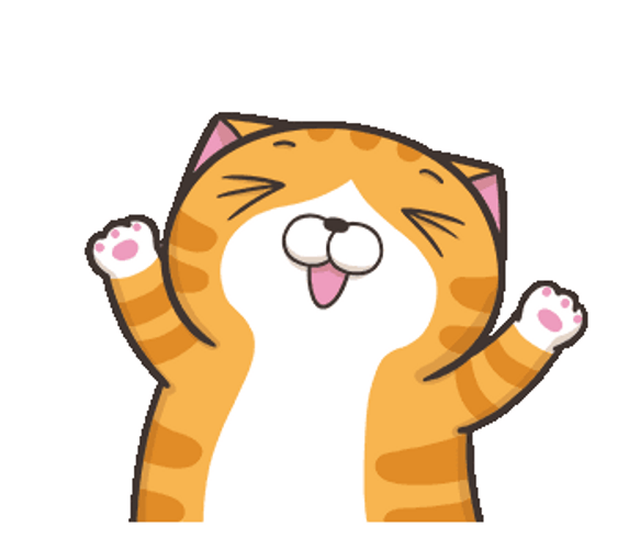 Happy Happy Happy Lan Lan Cat Confetti GIF
