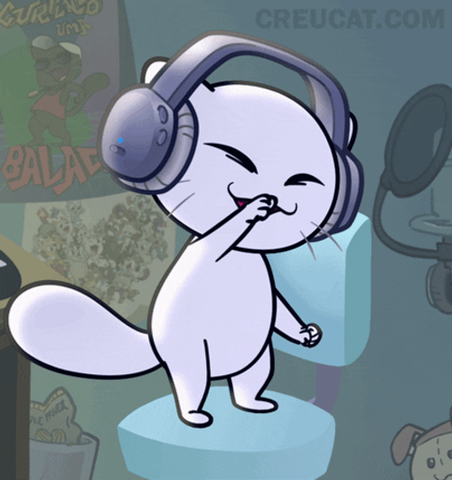 Happy Happy Happy Music Lover Cat GIF