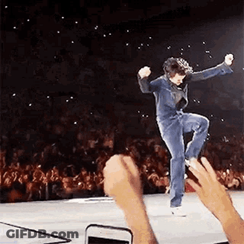 Happy Harry Styles Concert Dance GIF