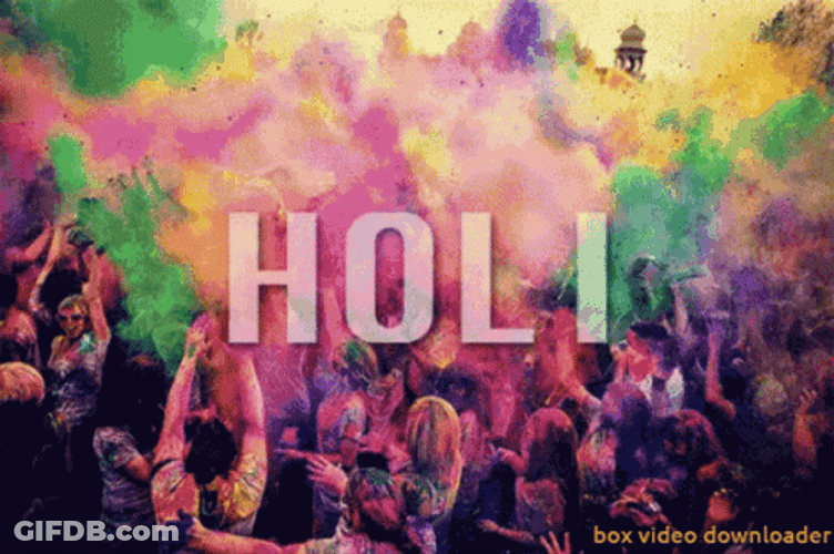 Happy Holi Celebration Moments GIF