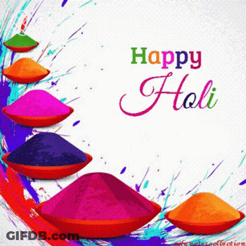 Happy Holi Colorful Foods GIF