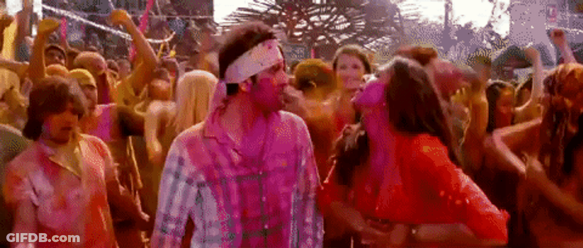 Happy Holi Lively Festival Dance GIF