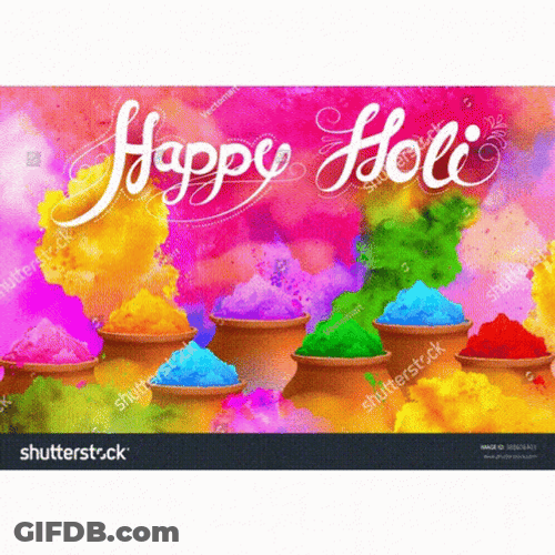 Happy Holi Powders And Foods GIF