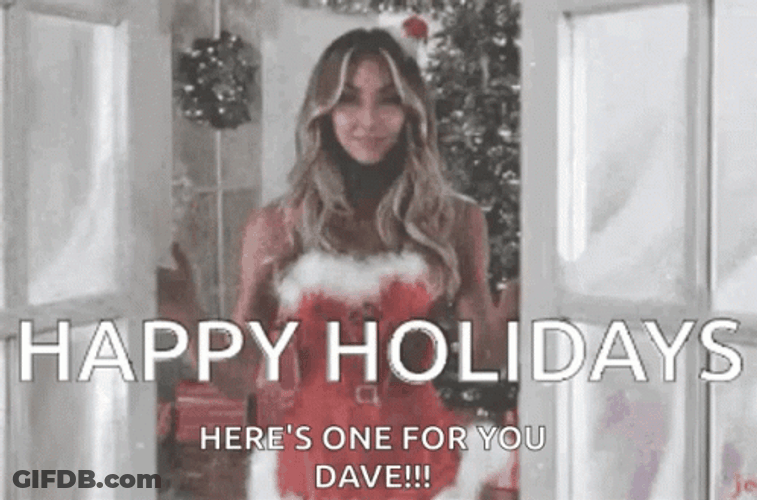 Happy Holiday Here's One For You Dave GIF