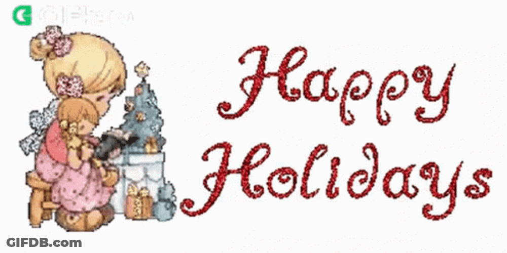 Happy Holiday Mother And Child Making Christmas Tree GIF