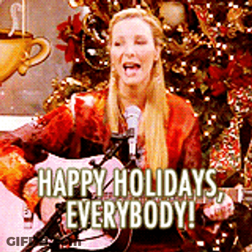 Happy Holidays And Merry Christmas Friend GIF