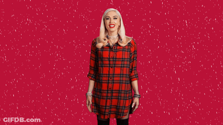 Happy Holidays Gwen Stefani GIF