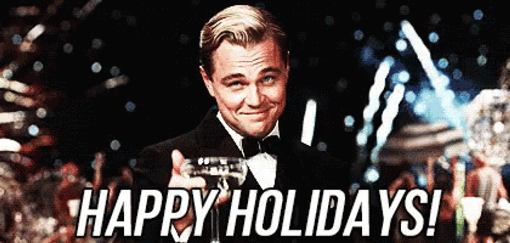 Happy Holidays Leonardo Di Caprio GIF
