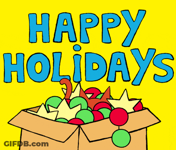 Happy Holidays Simon Rabbit GIF