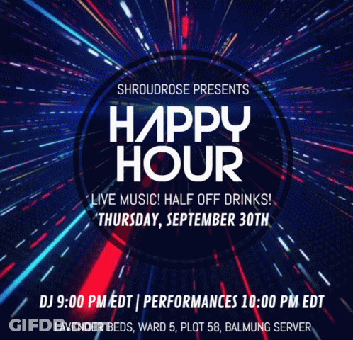 Happy Hour Event September 30 GIF