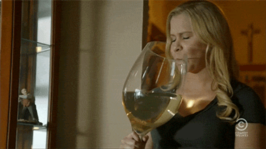 Happy Hour Giant Wine Glass GIF