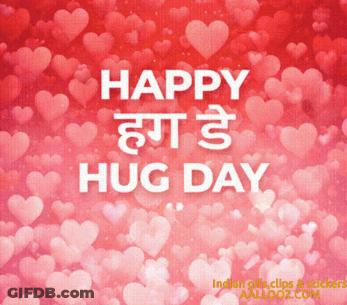 Happy Hug Day Poster GIF