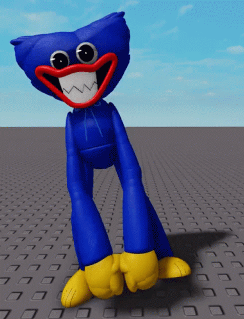 Happy Huggy Wuggy Bouncing GIF