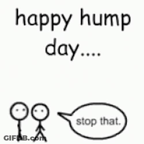 Happy Hump Day Stop That Stickman GIF